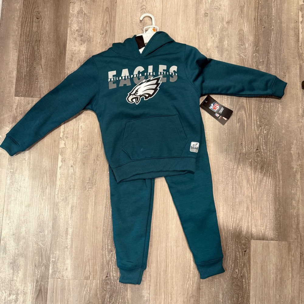 Boys Eagles Hoodie and Sweatpants Set
